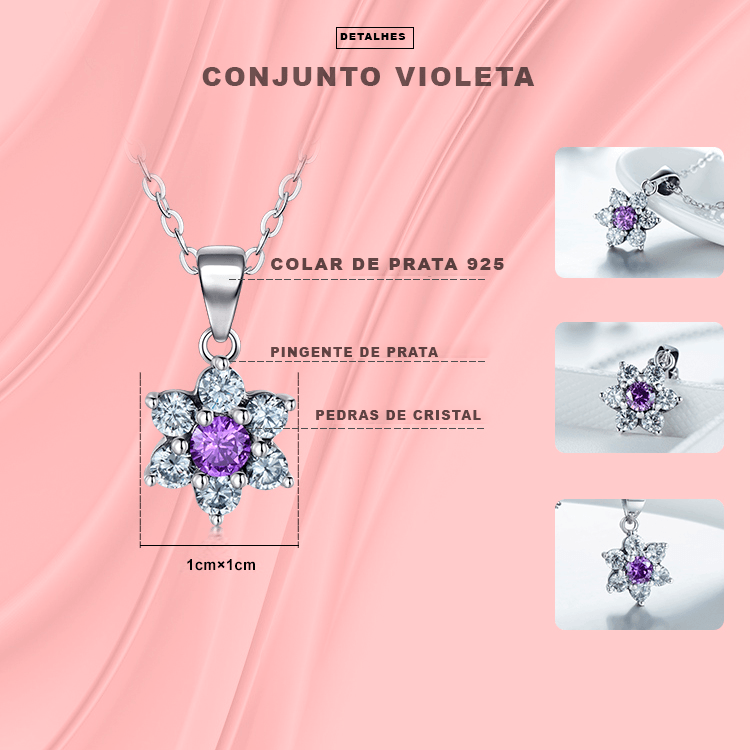 Conjunto de Prata Elegancy