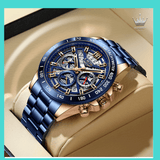 Azul com Dourado