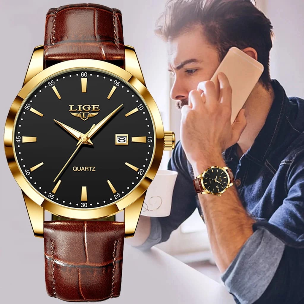 Relogio Classic Elegancy Couro Original (COMPRE 1 LEVE 3)