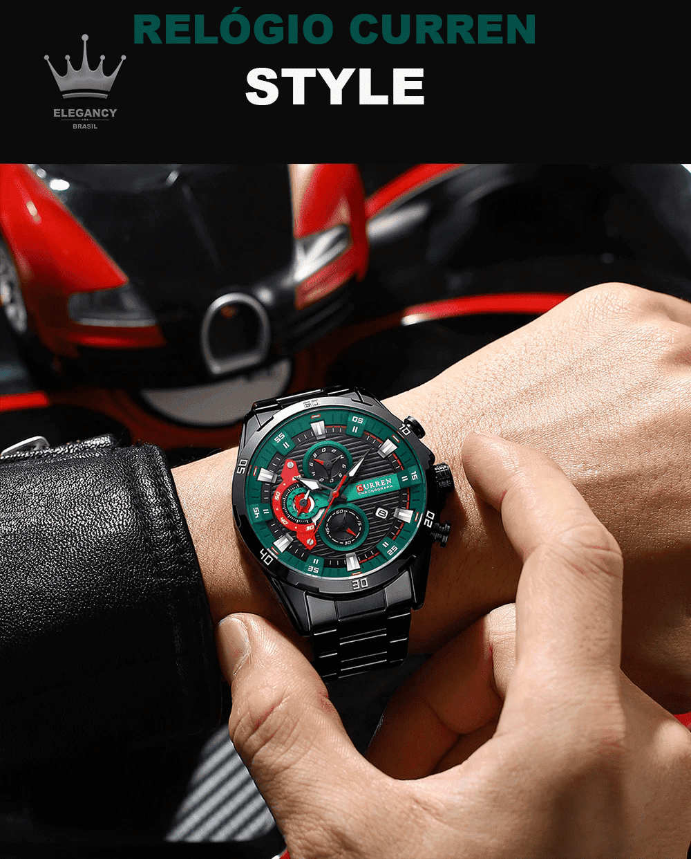 Relogio Elegancy Curren Style Original( COMPRE 1 LEVE 3)