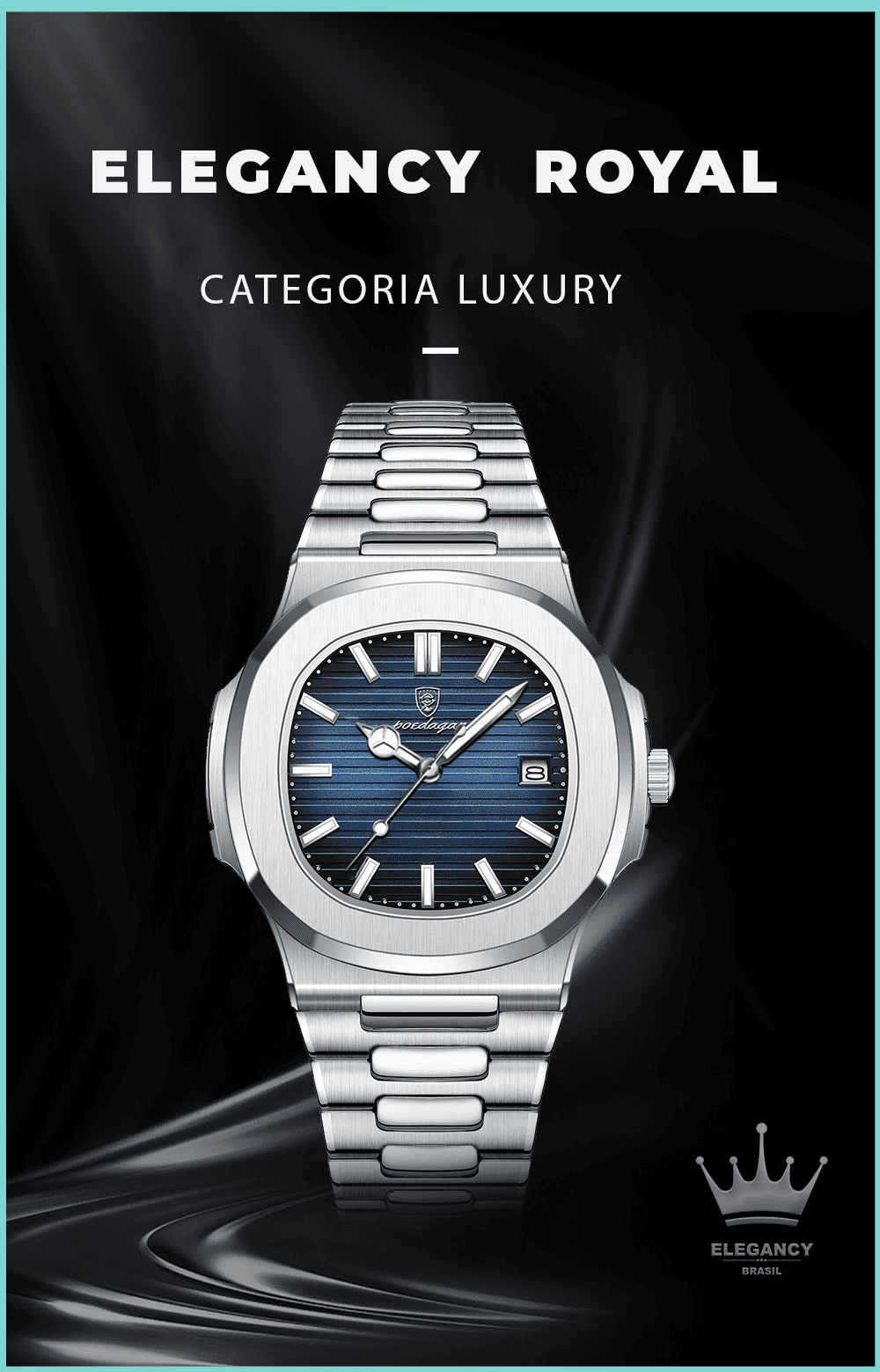 Relogio Elegancy Royal original (  A PROVA D AGUA)