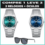Relogio Elegancy Classic  2 Unidsdes + brinde