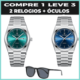 Relogio Elegancy Classic  2 Unidsdes + brinde