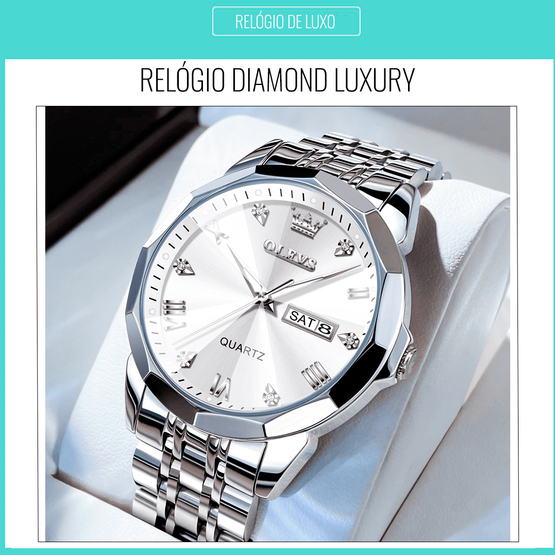 Relógio Diamond ( À prova d água) Promoção