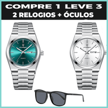 Relogio Elegancy Classic  2 Unidsdes + brinde
