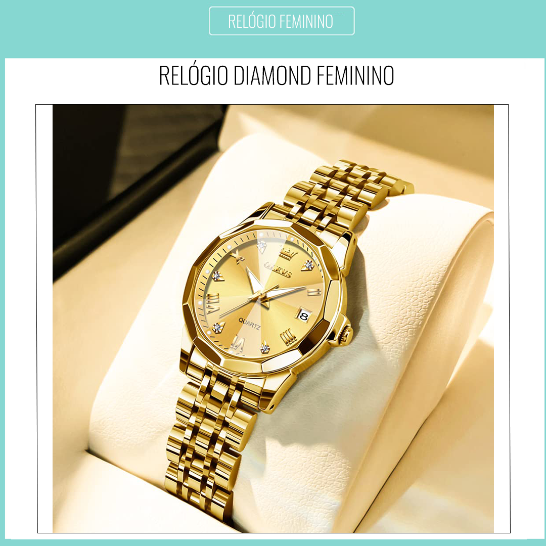 Relógio Feminino Diamond Elegancy