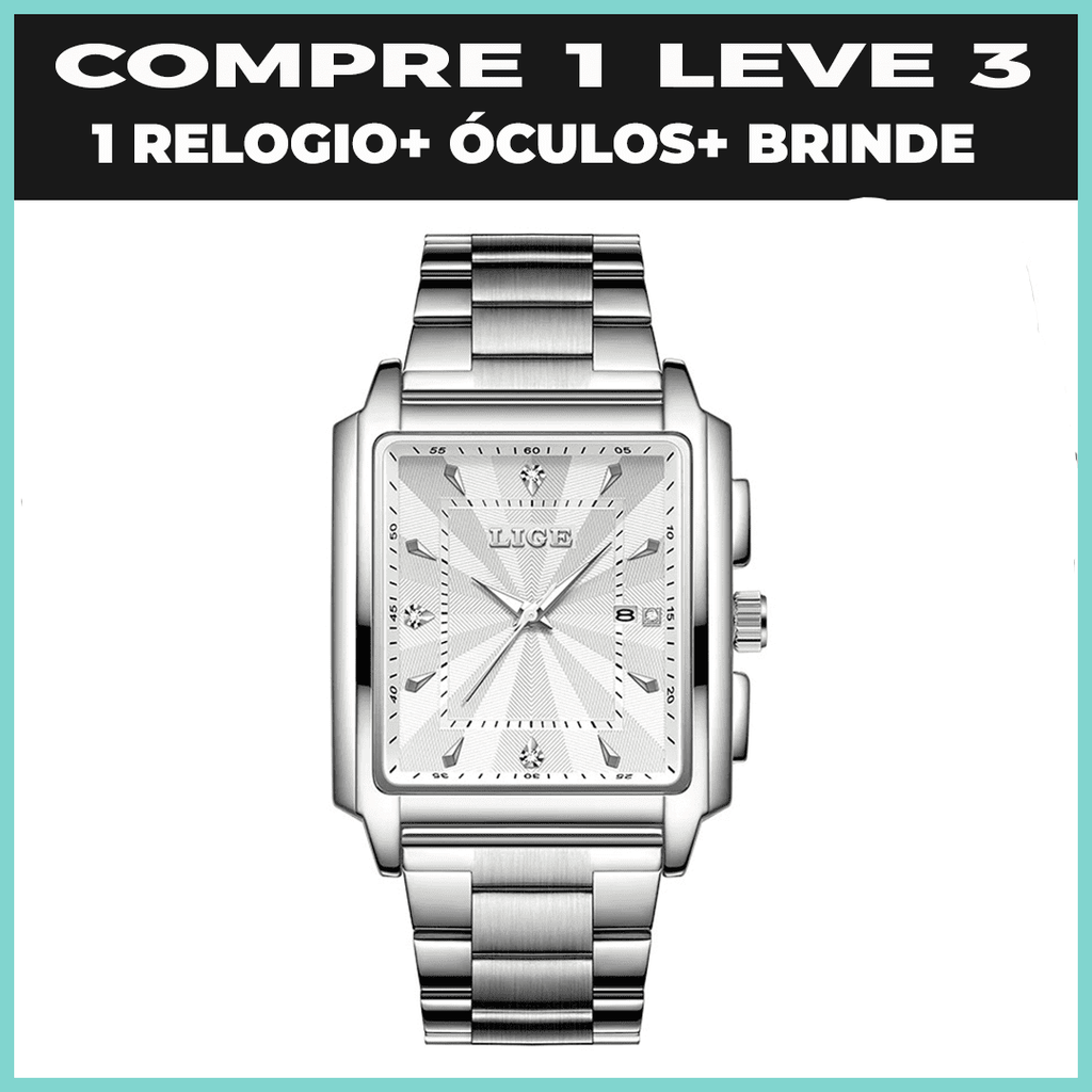 Relogio Masculino Magnus Gold+Brindes