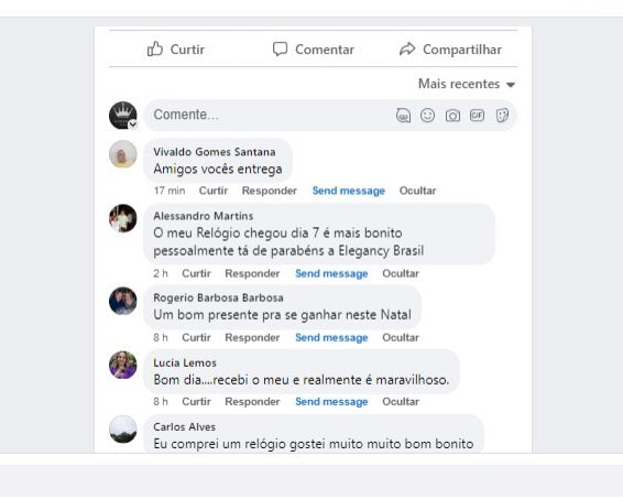 Relogio Eleganzzia Original-  - FRETE GRÁTIS+ 2 BRINDES