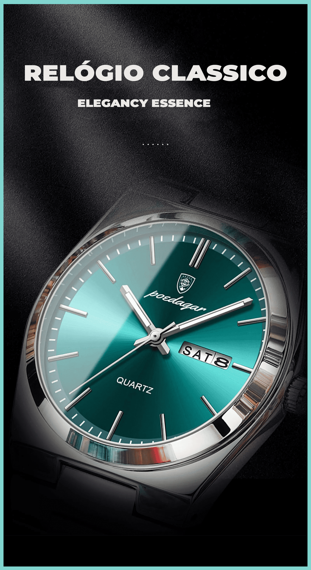 Relogio Elegancy Classic  2 Unidsdes + brinde