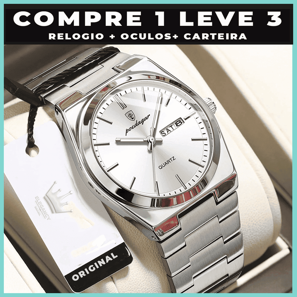 Relogio Classic original + 2 Brindes-Promoção