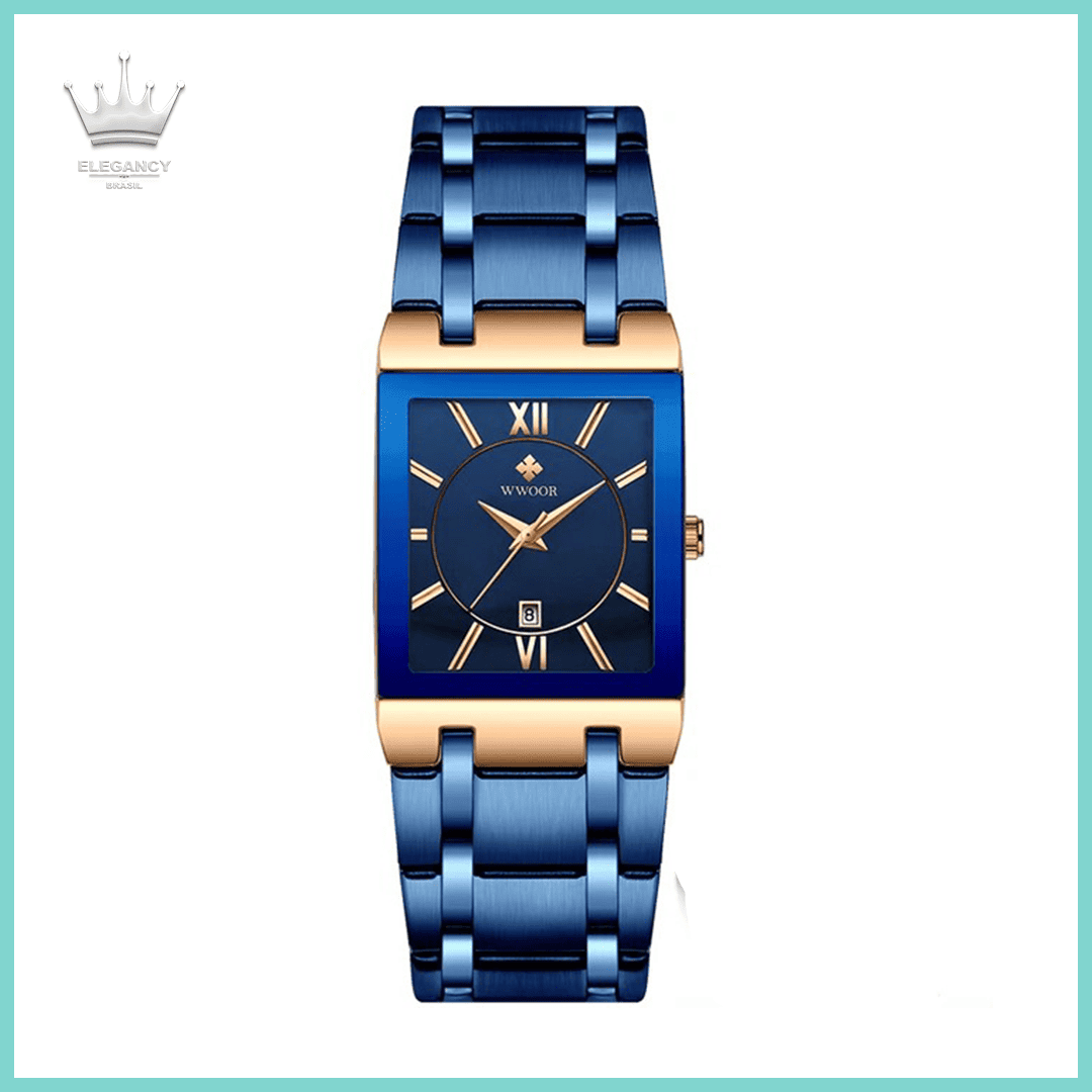 Relogio  Gold Masculino Wwoor Elegancy
