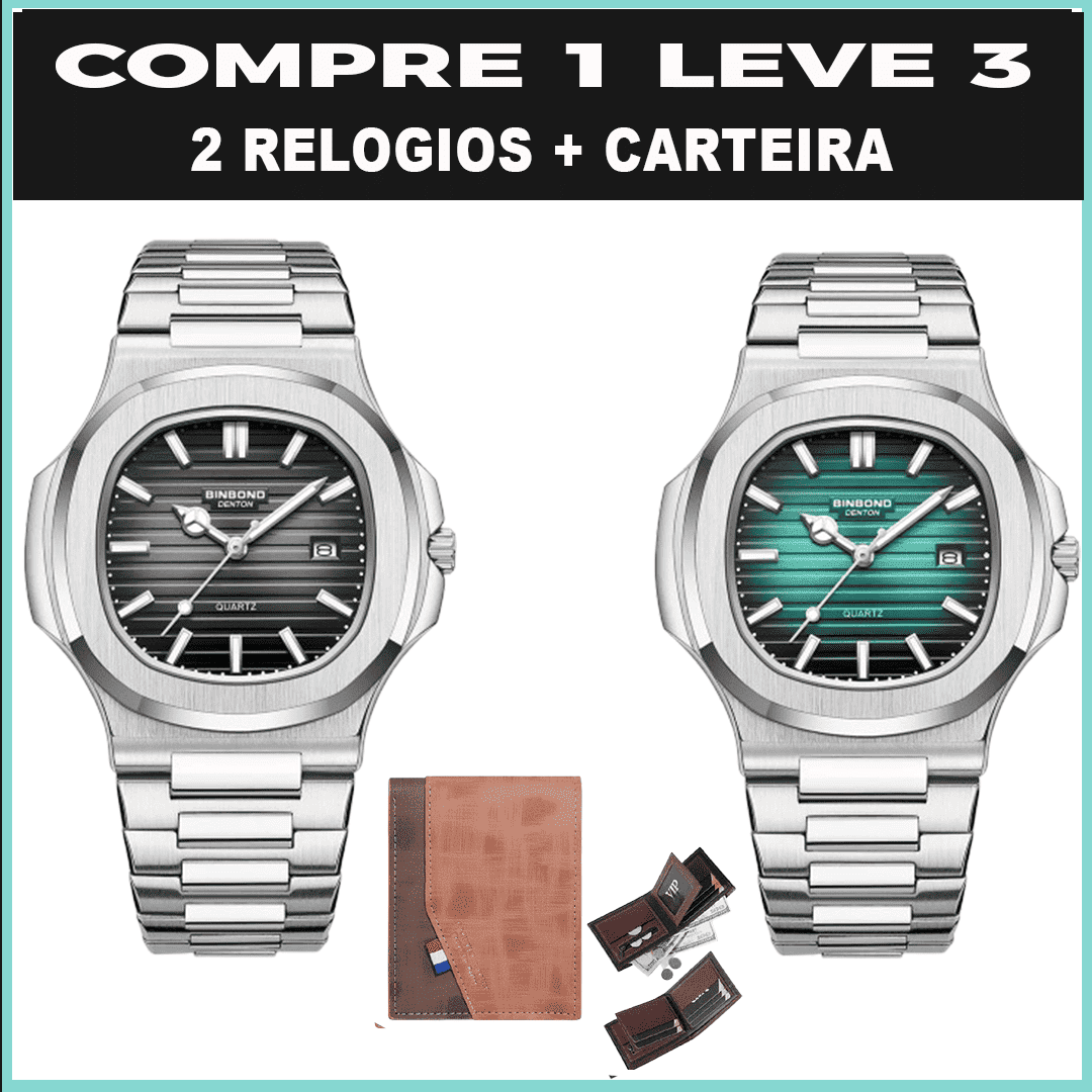 Relógio Luxury Prime  ( COMPRE 1 LEVE 3)
