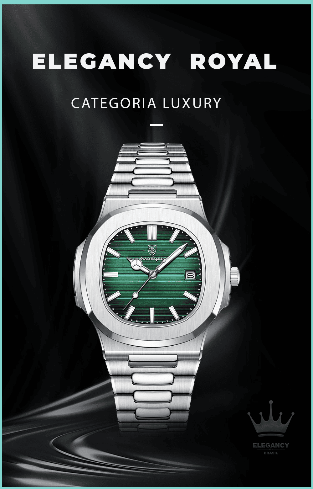 Relogio Elegancy Royal original (  A PROVA D AGUA)