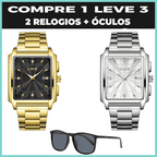 Relogio Masculino Magnus Gold+Brindes