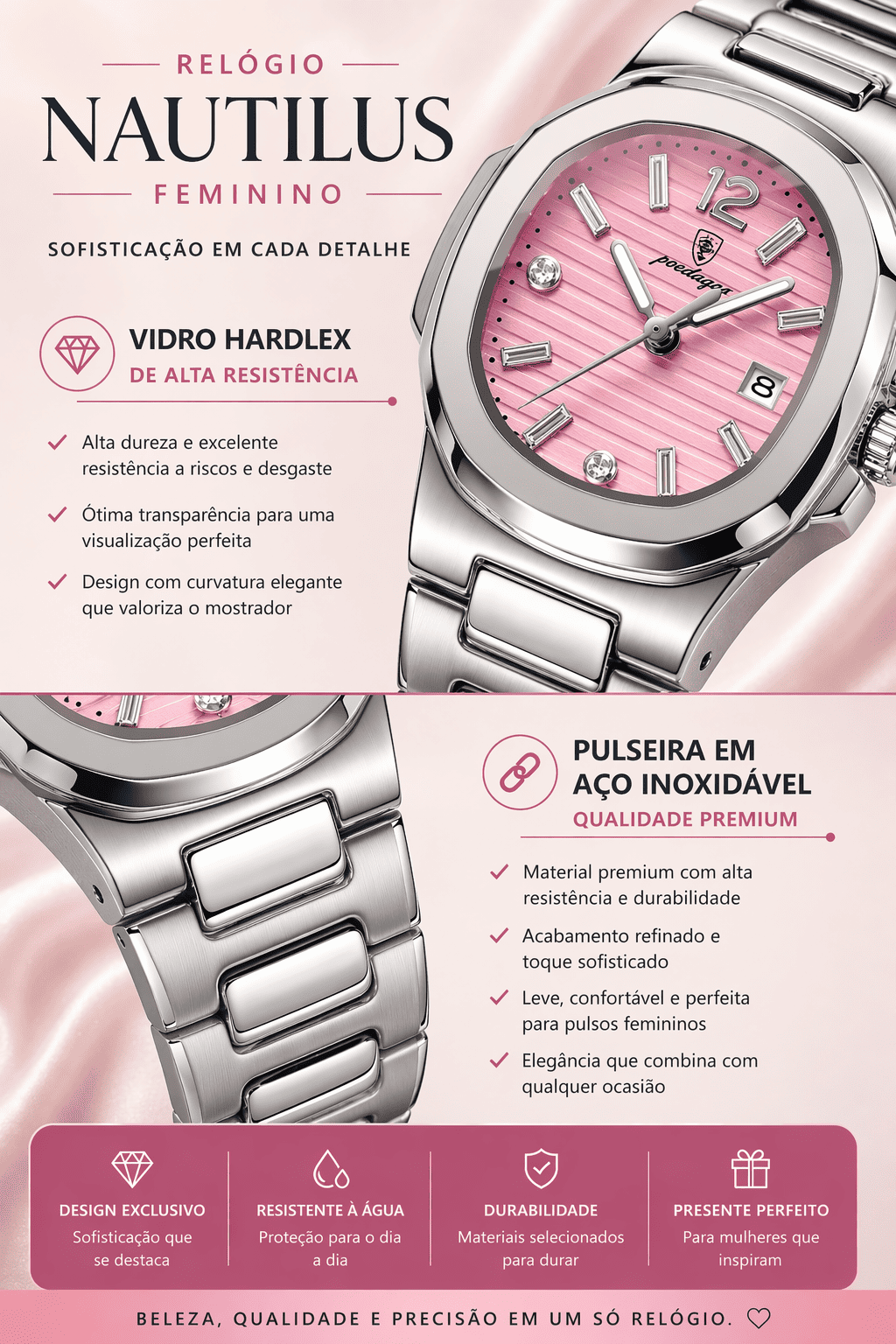 Relógio Feminino Nautilus