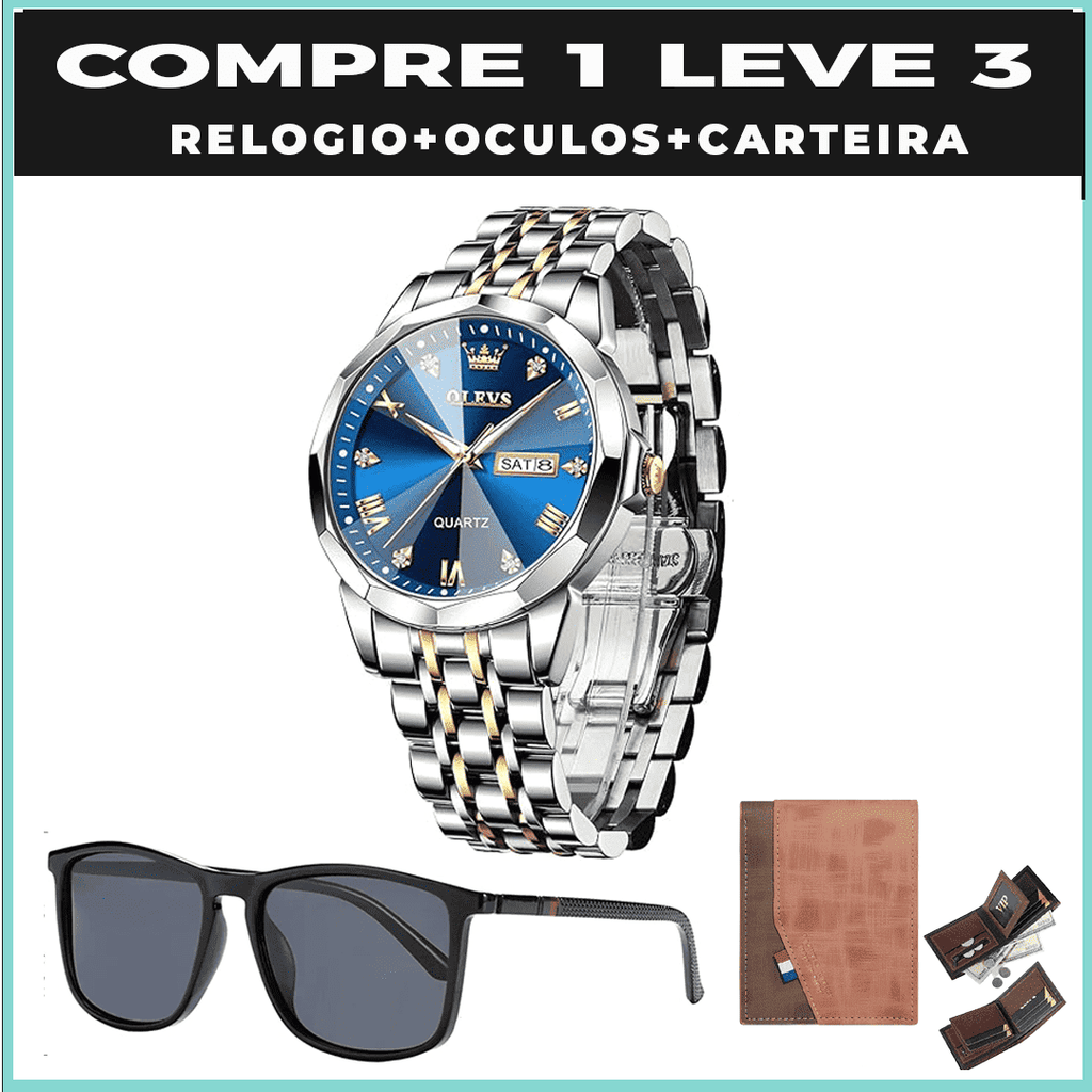 Relógio  Diamond  (COMPRE 1 LEVE 3)