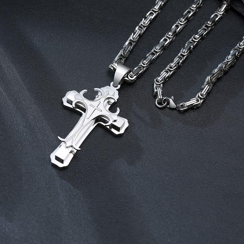 Corrente com Crucifixo- Banhado a Ouro 18k