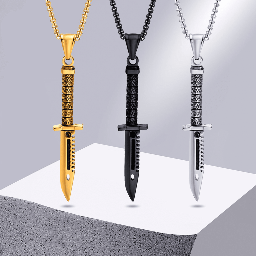Kit com 3 Cordões Punk Dagger