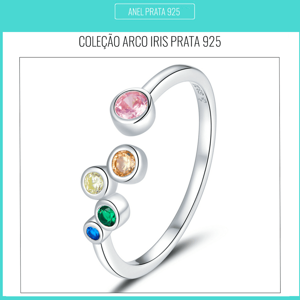 Conjunto de Anéis Elegância Prata 925