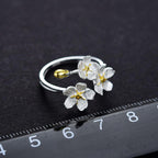 Anel Flores Elegancy Prata 925