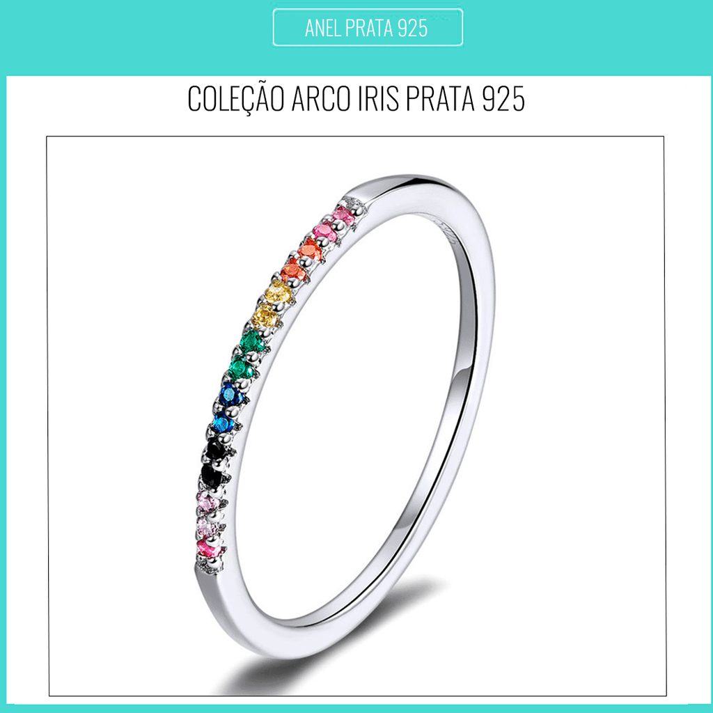 Conjunto de Anéis Elegância Prata 925