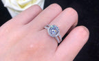 Anel Elegancy de Prata 925 com Pedra Zircônia
