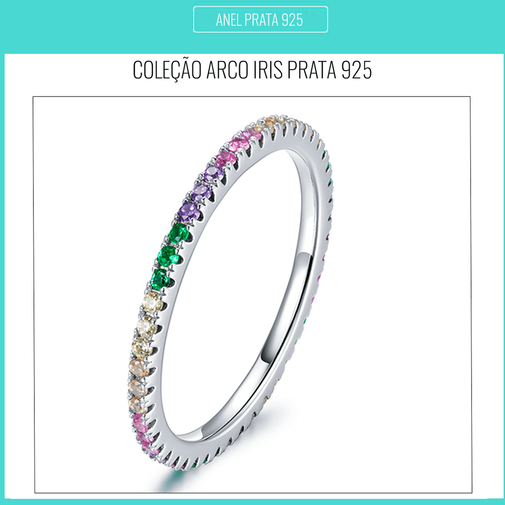 Conjunto de Anéis Elegância Prata 925