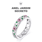 Anel  de Prata  Jardim Secreto