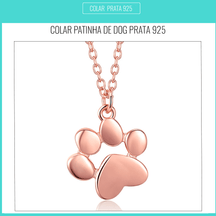 Colar de Prata Patinha de Dog