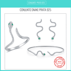 Conjunto Snake Prata 925