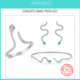 Conjunto Snake Prata 925
