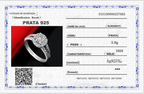 Anel Elegancy de Prata 925 com Pedra Zircônia