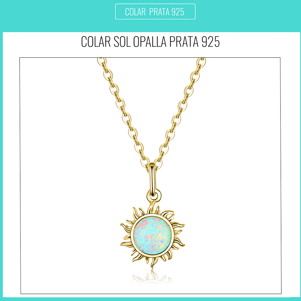 Colar Opalla Sol Prata 925