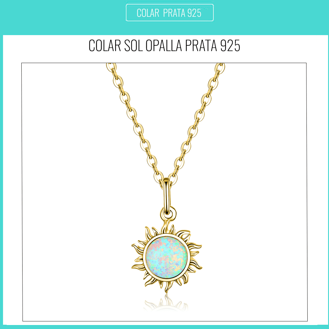 Colar Opalla Sol Prata 925