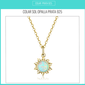 Colar Opalla Sol Prata 925