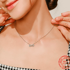 Colar de Prata Infinito Amor Blue