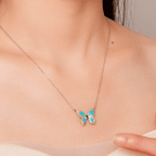 Colar Borboleta Prata 925
