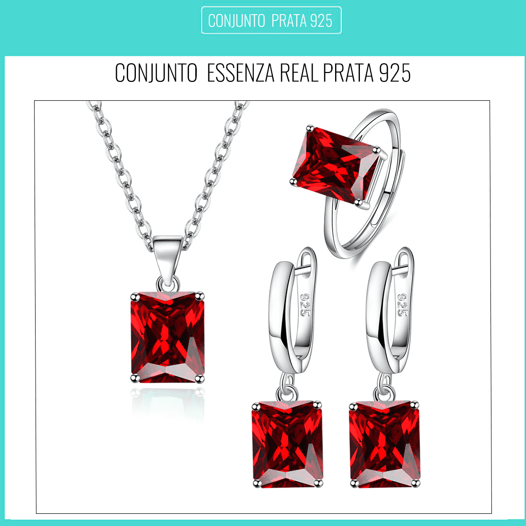 Conjunto Essenza Real Prata 925