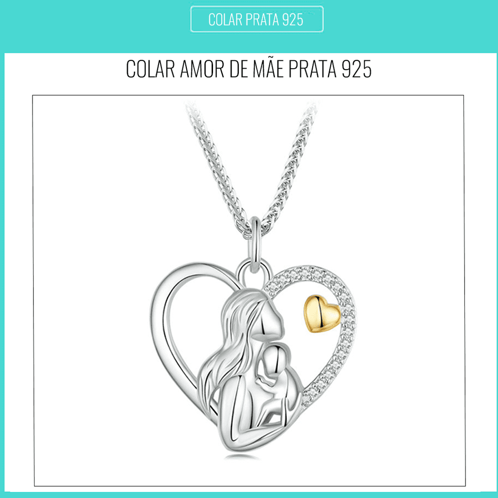 Colar Feminino Amor de Mãe Prata 925