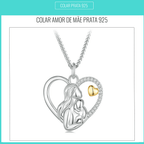 Colar Feminino Amor de Mãe Prata 925