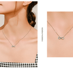 Colar de Prata Infinito Amor Blue