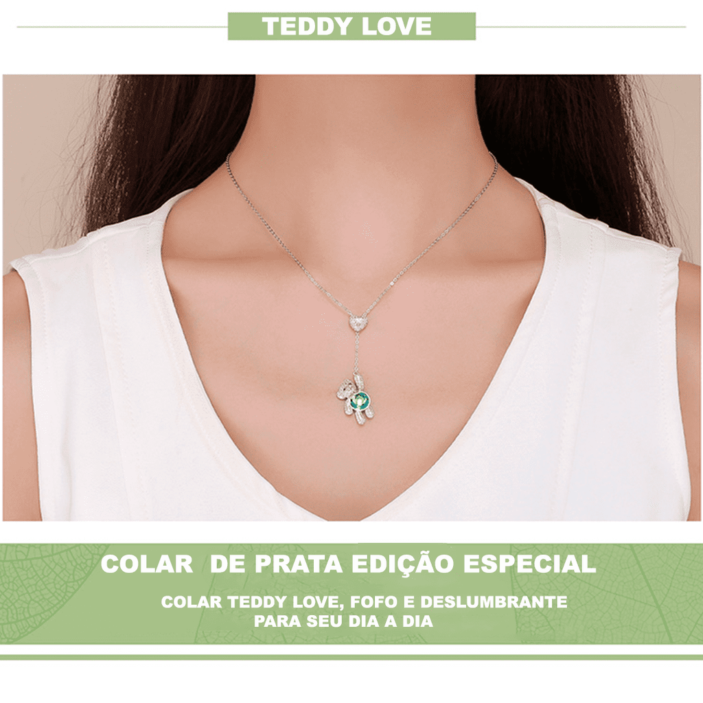 Colar Teddy Love Prata 925
