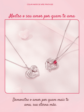 Colar Feminino Amor de Mãe Prata 925