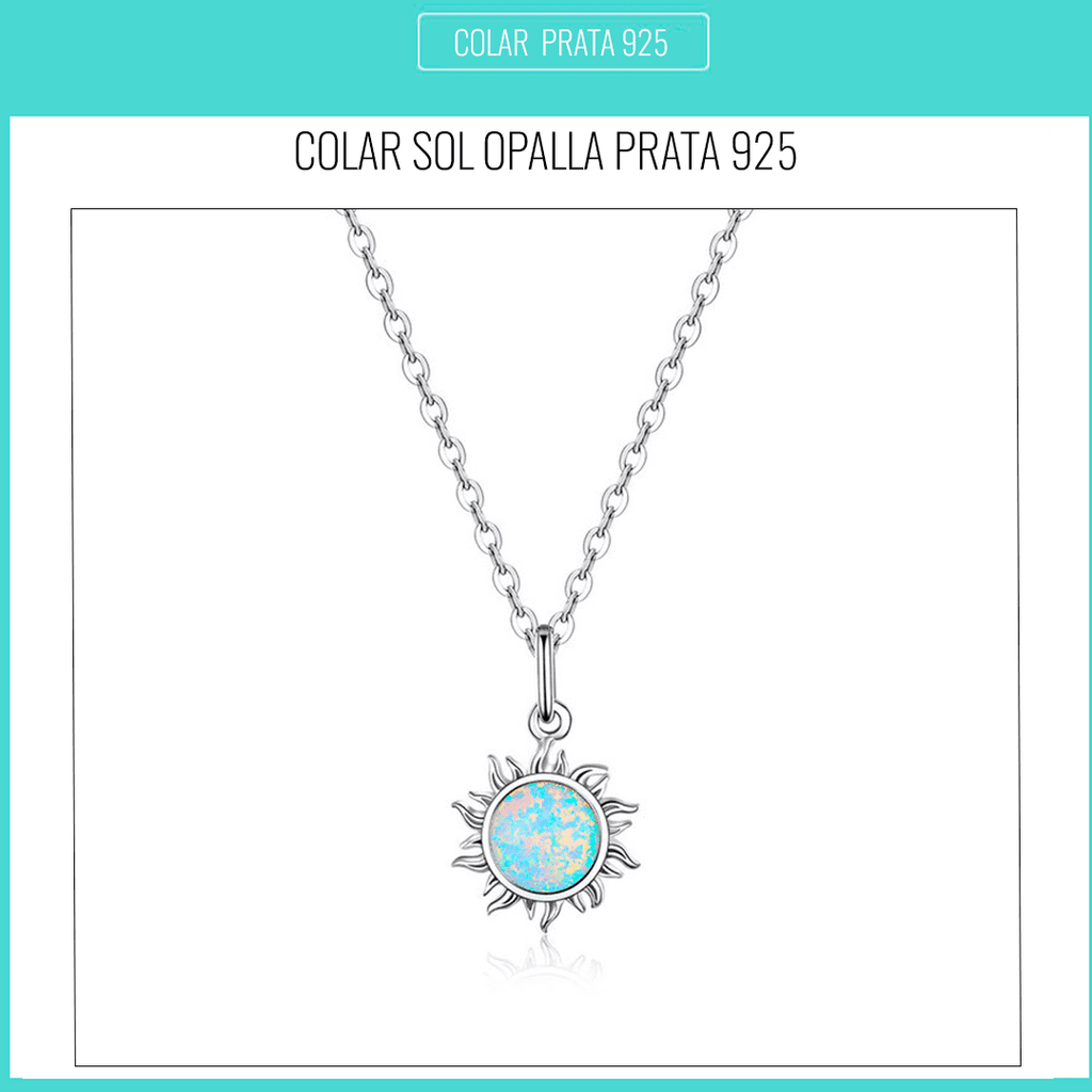 Colar Opalla Sol Prata 925