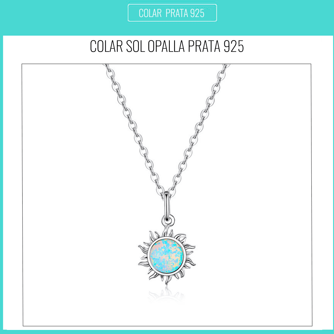 Colar Opalla Sol Prata 925