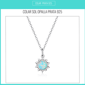 Colar Opalla Sol Prata 925