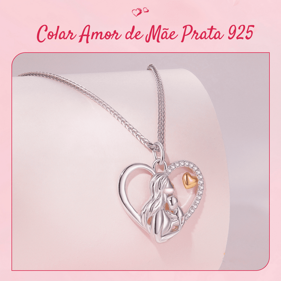 Colar Feminino Amor de Mãe Prata 925