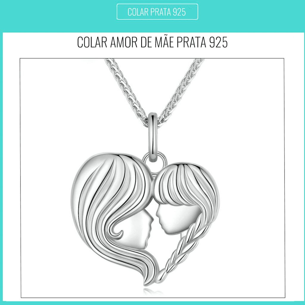Colar Feminino Amor de Mãe Prata 925