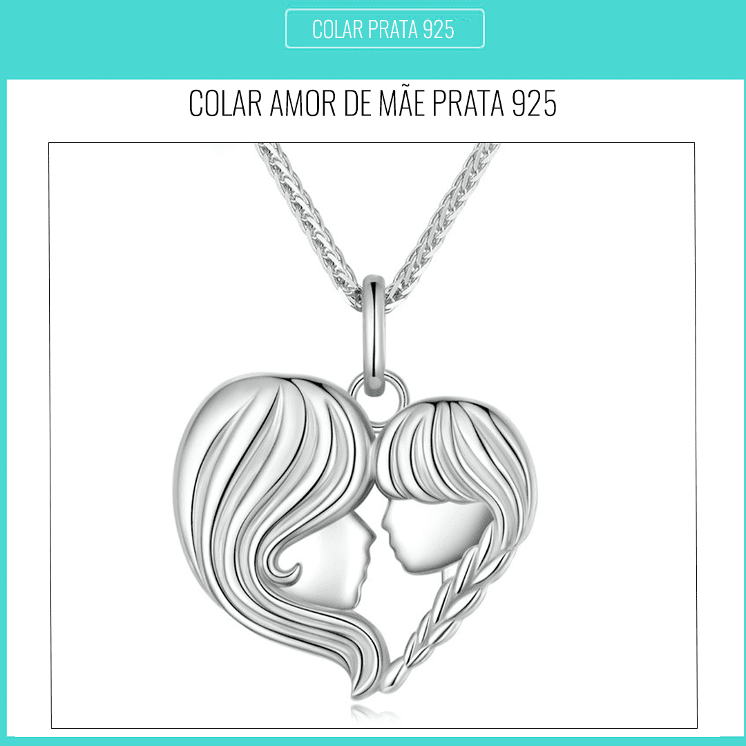 Colar Feminino Amor de Mãe Prata 925