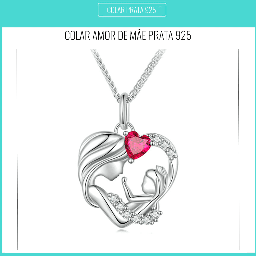 Colar Feminino Amor de Mãe Prata 925